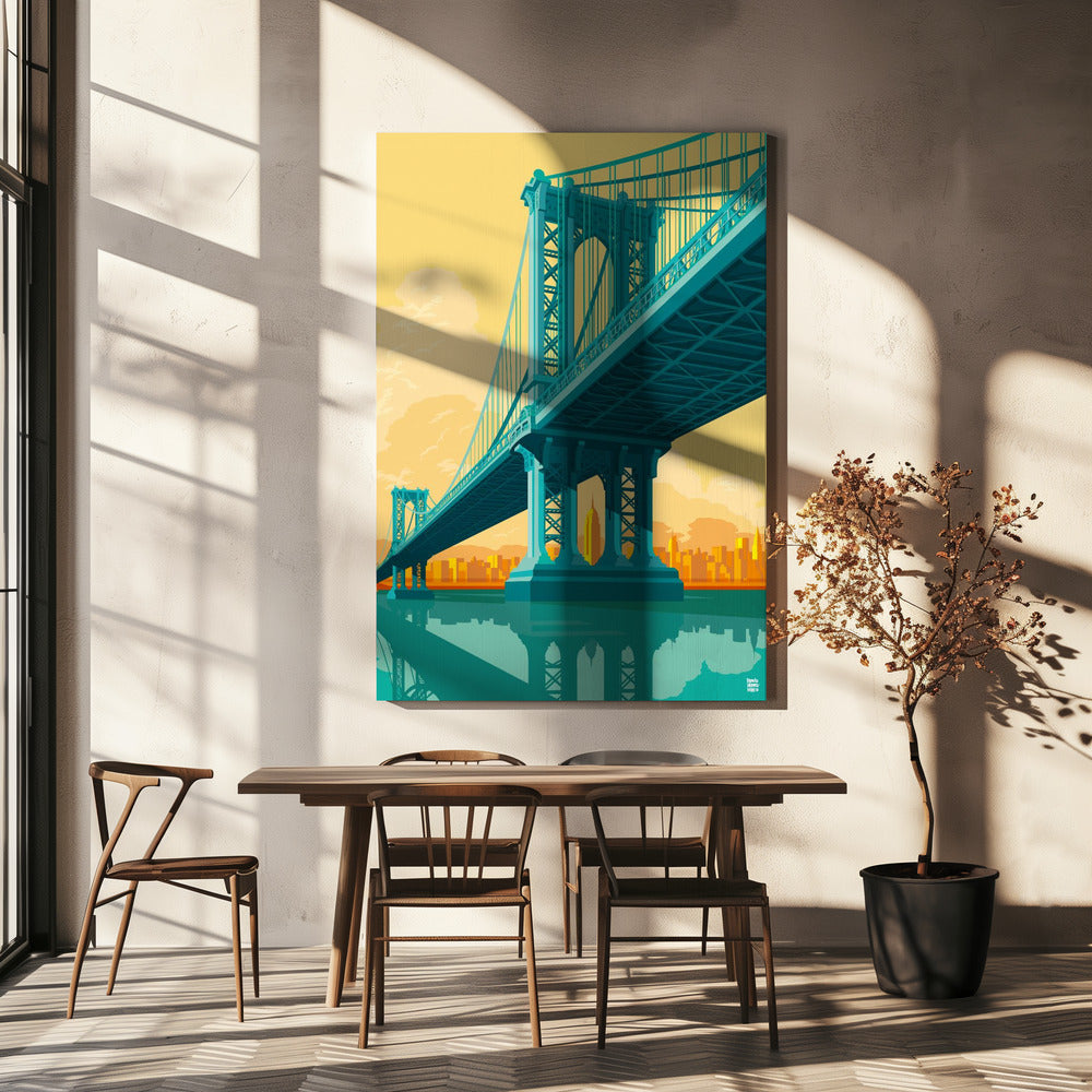 Pont de Manhattan à New York | Tableaux sur Toile