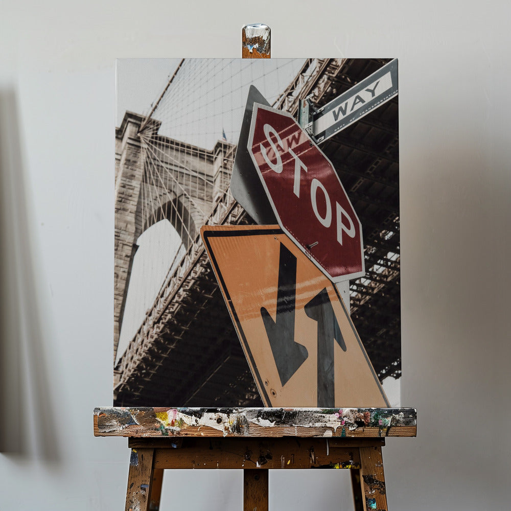 Fermata del ponte di Brooklyn | Stampe su Tela