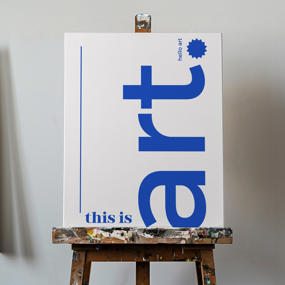 Hallo Fet Typografi | Lerretsbilder