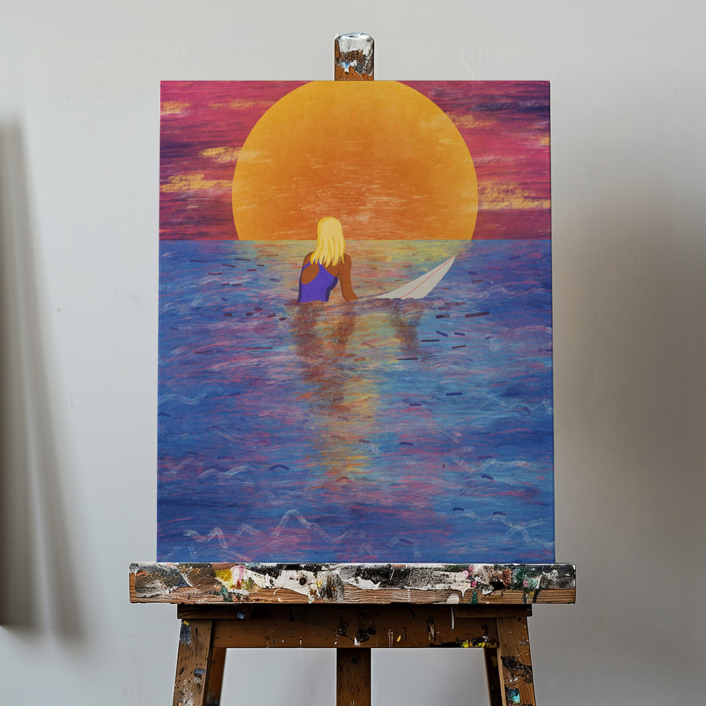 Surfermädchen | Leinwand-Bilder
