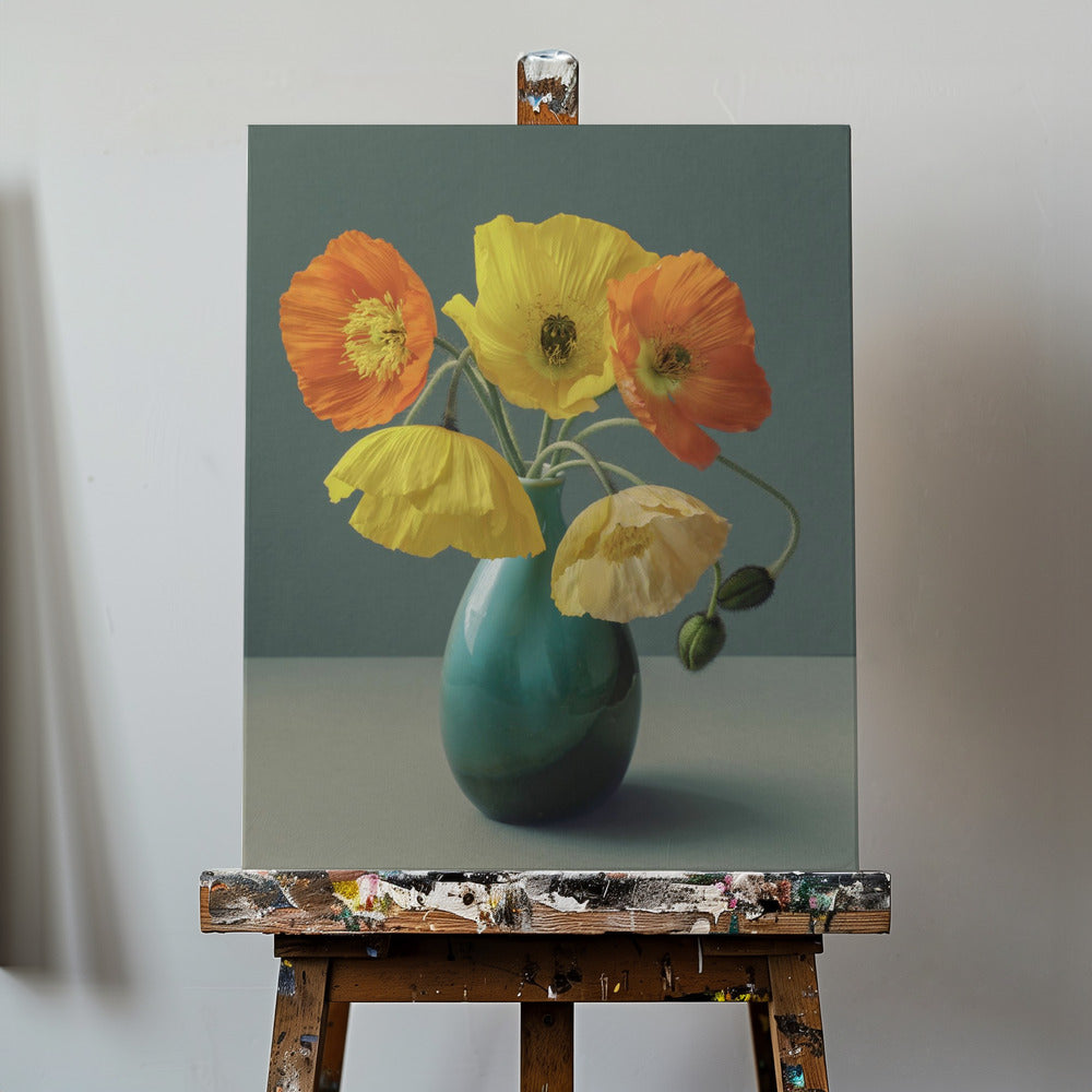 Icelandic Poppy Still Life | Canvas