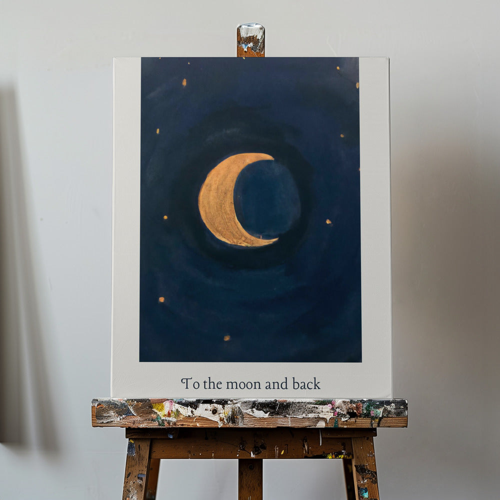 Fino alla luna e ritorno | Stampe su Tela