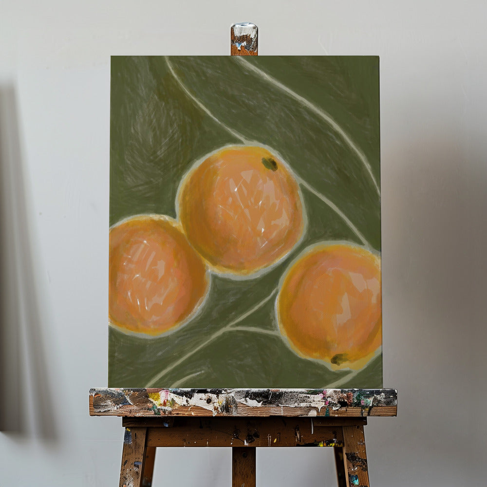 KH Studio - The Colors Orange &amp; Green | Canvas