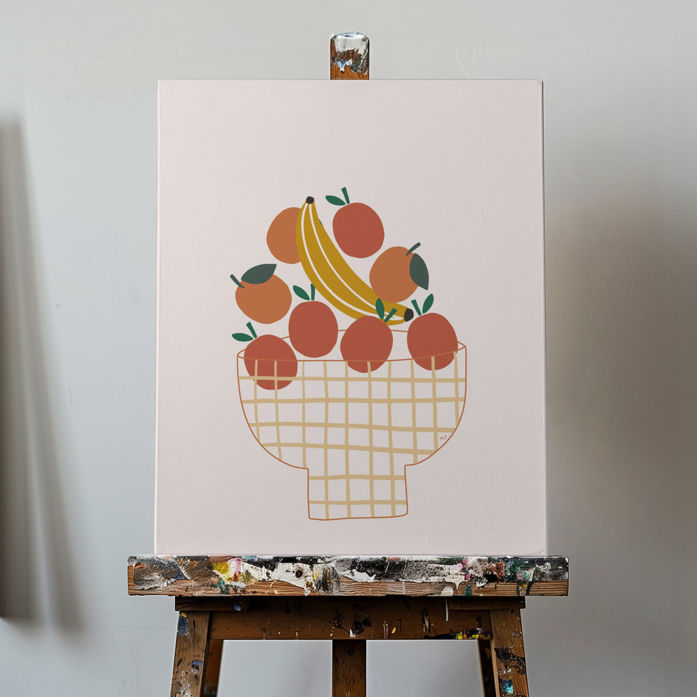 Colorful Fruit Bowl | Canvas
