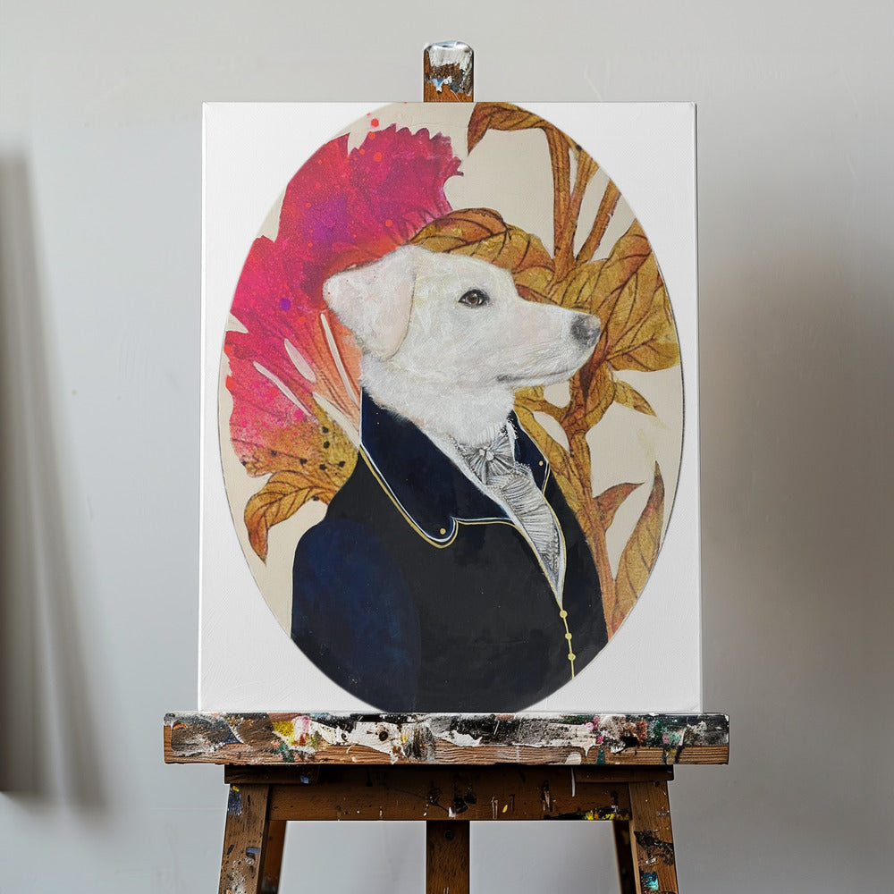 Regal Canine Portrait | Canvas