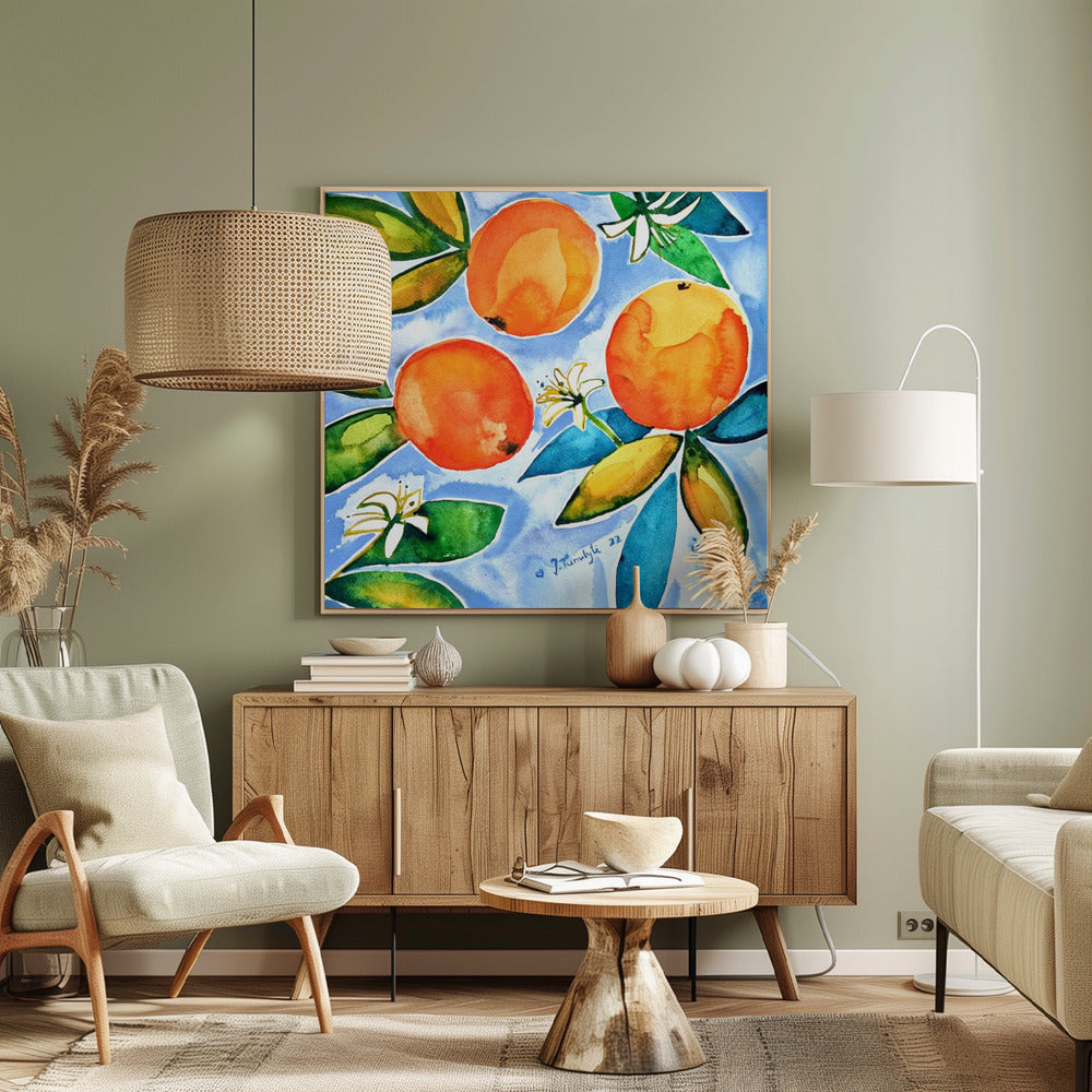 Oranges Blooming | Canvas