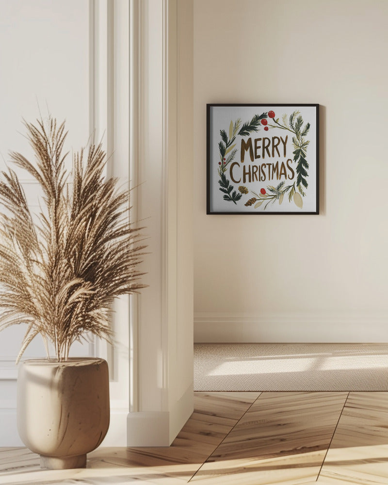 Holiday Joy Wreath | Poster