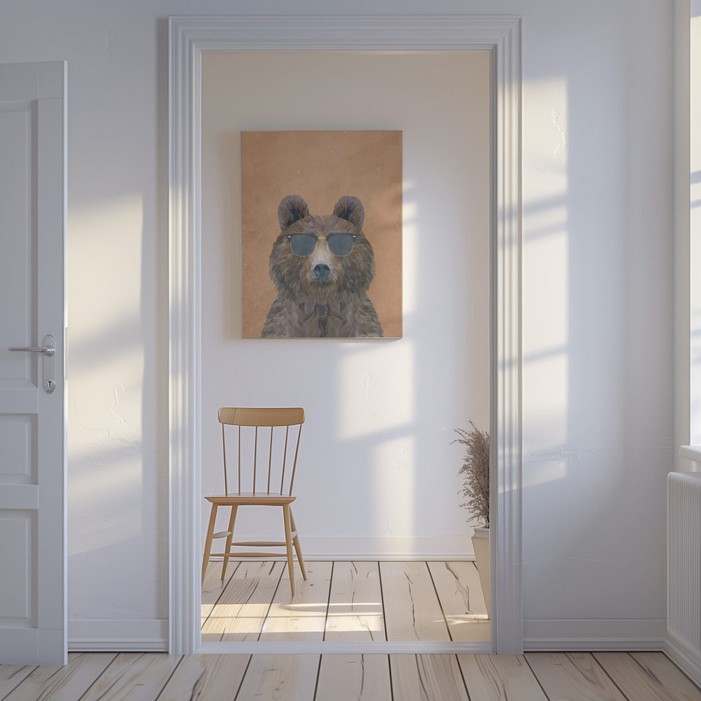Fajny portret niedźwiedzia | Wydruki na łótnie