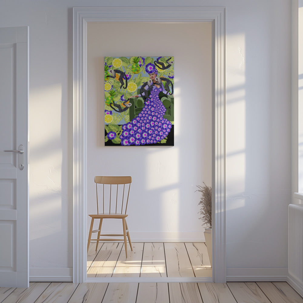 Frida dans le jardin | Tableaux sur Toile