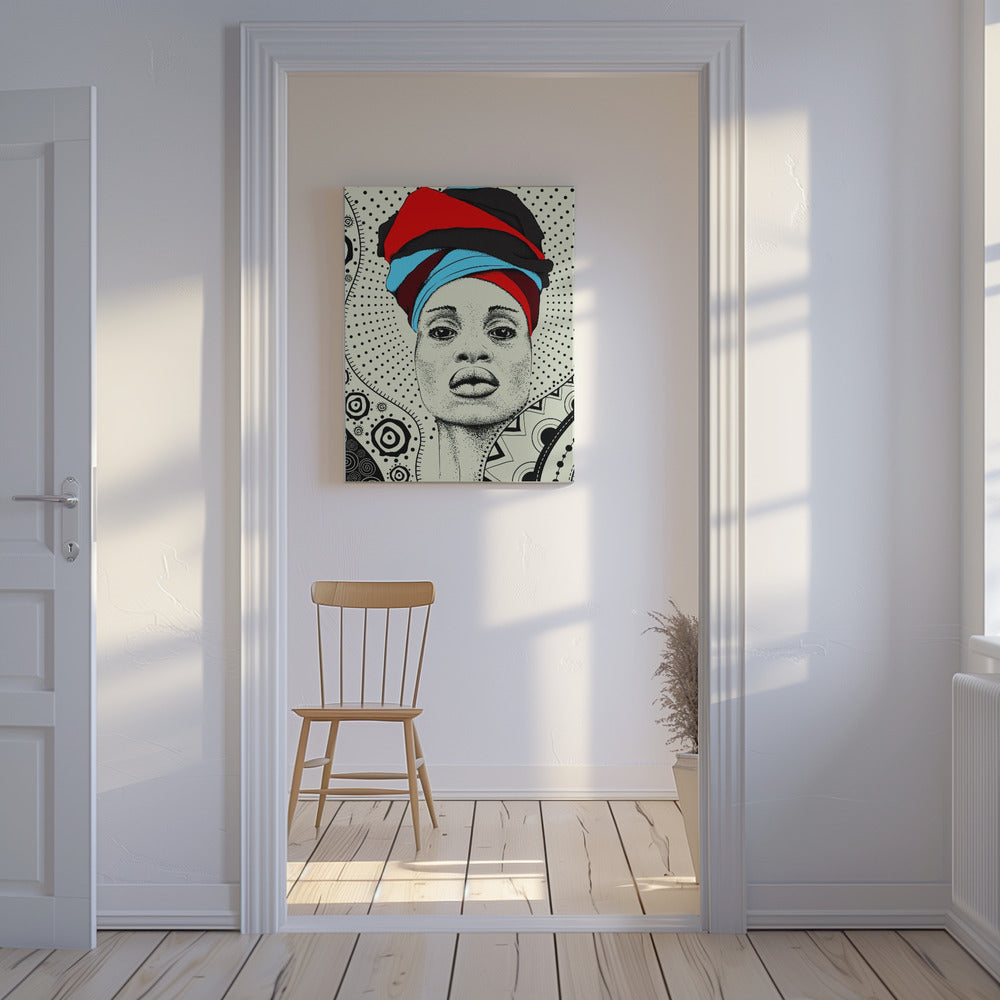 Femme forte minimaliste abstraite | Tableaux sur Toile
