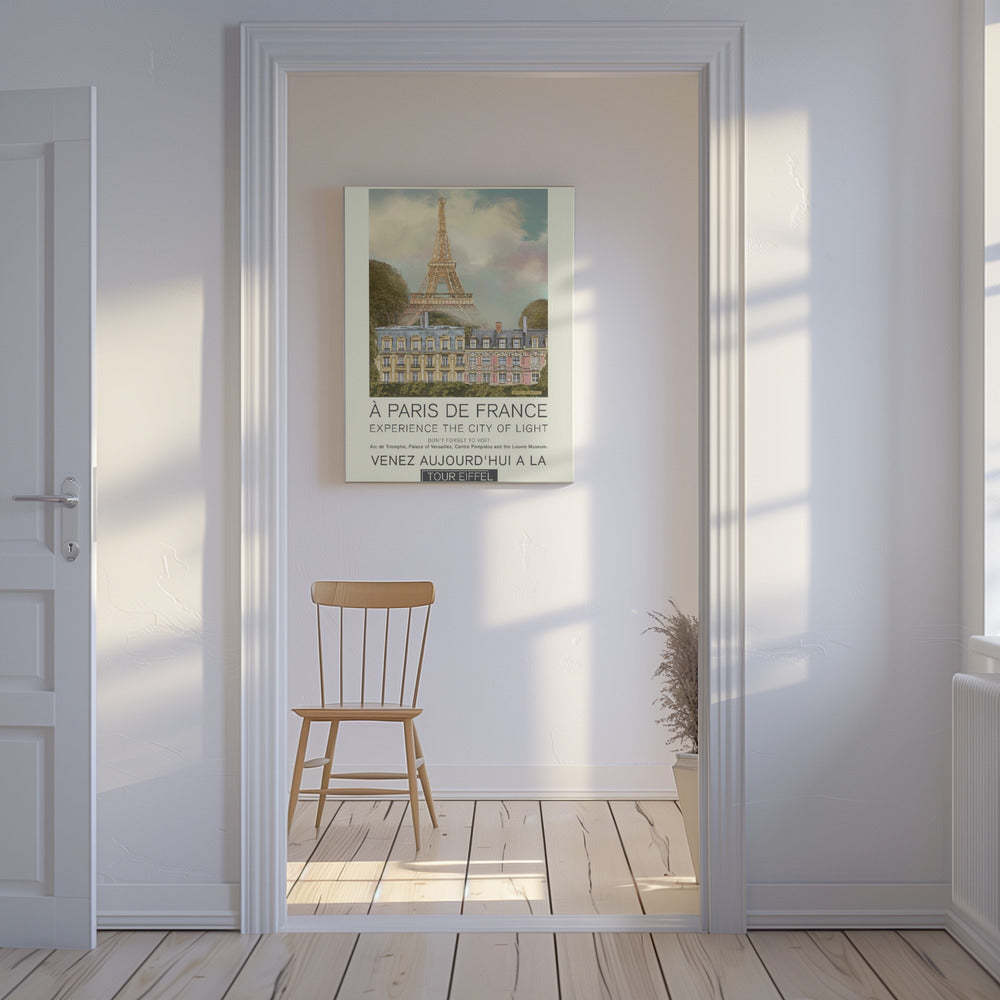 Stampa retrò di Parigi | Stampe su Tela