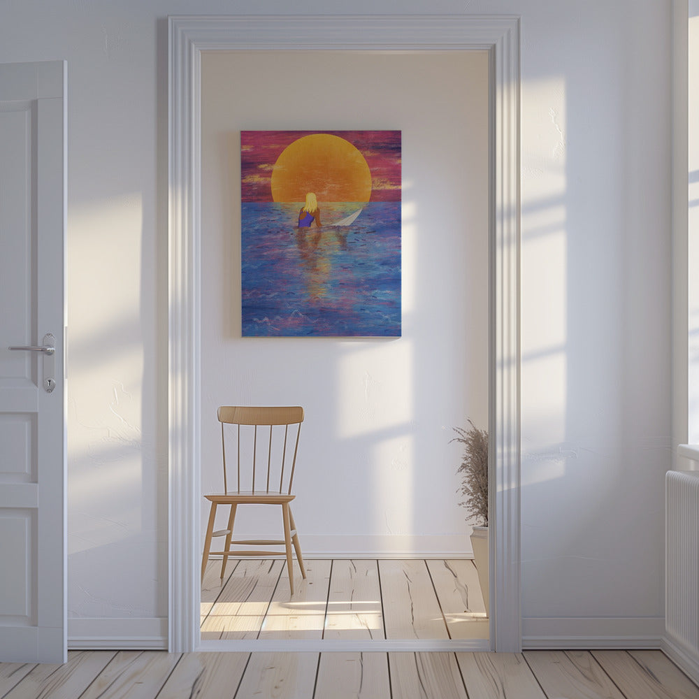 Surfermädchen | Leinwand-Bilder