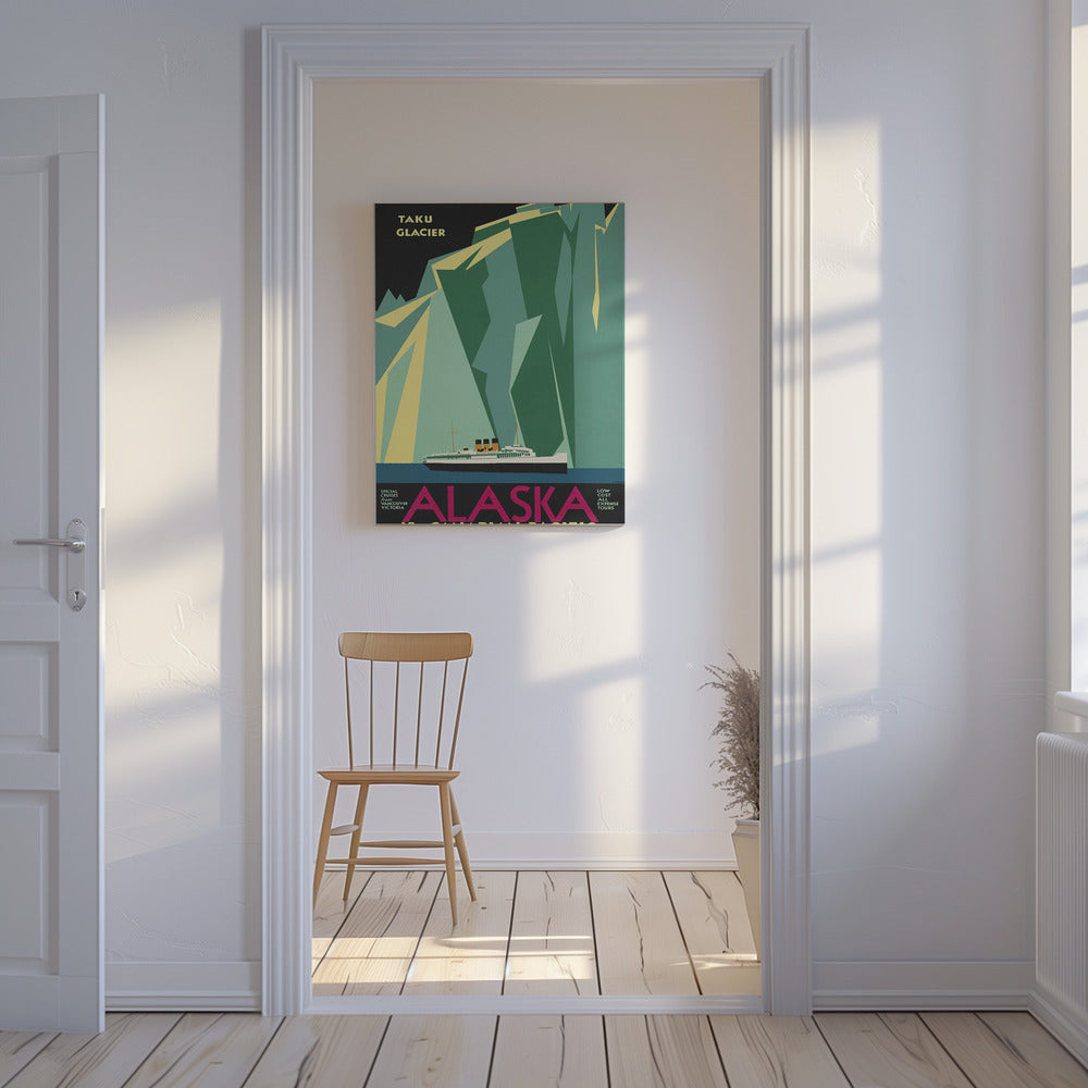 Alaska Kanadan Tyynenmeren kautta. Taku-jäätikkö - Ei rajaa | Canvastaulut