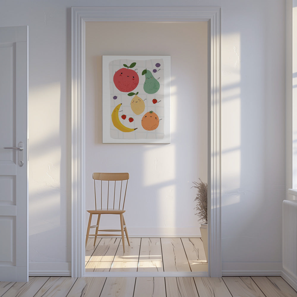 Frukt Barnposter | Canvastavla
