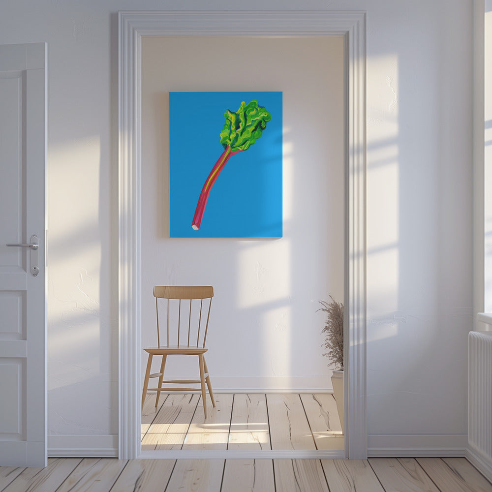 Rabarber ljusblå | Canvas