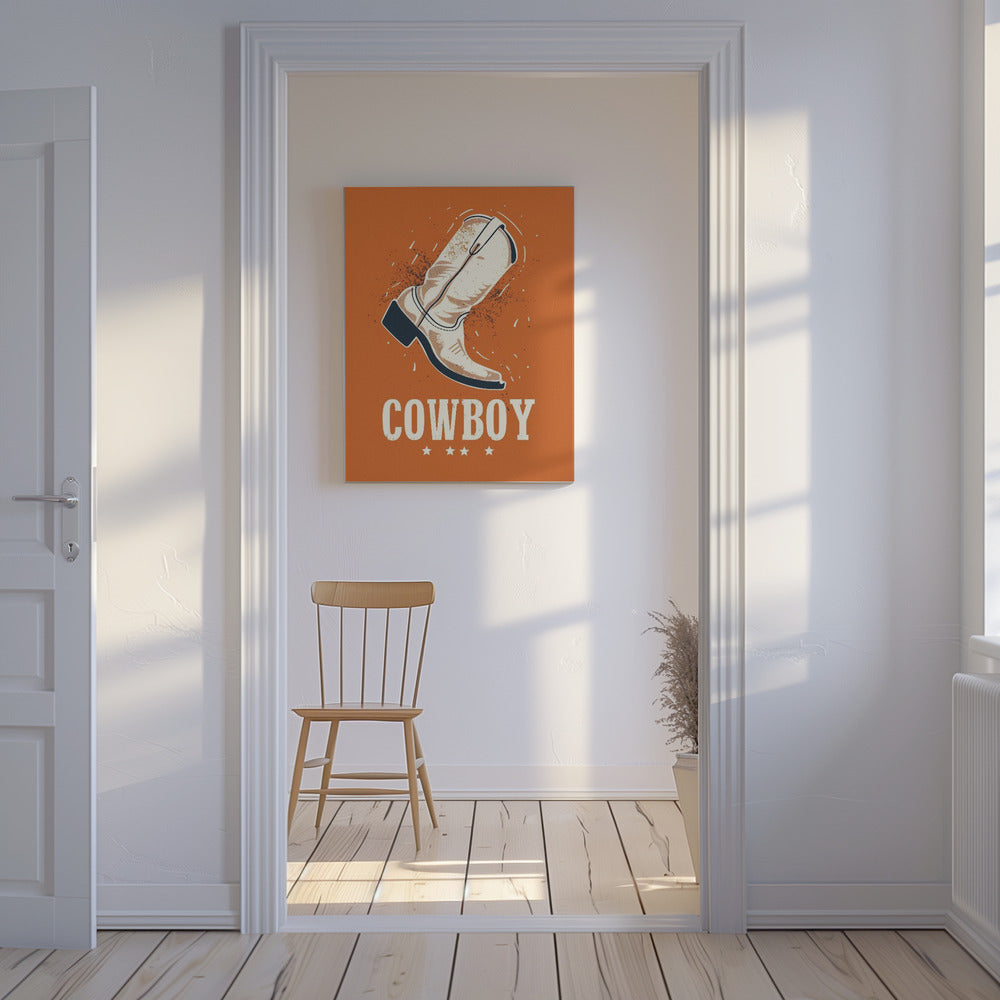 Cowboystøvler Vintage | Lærredsbilleder
