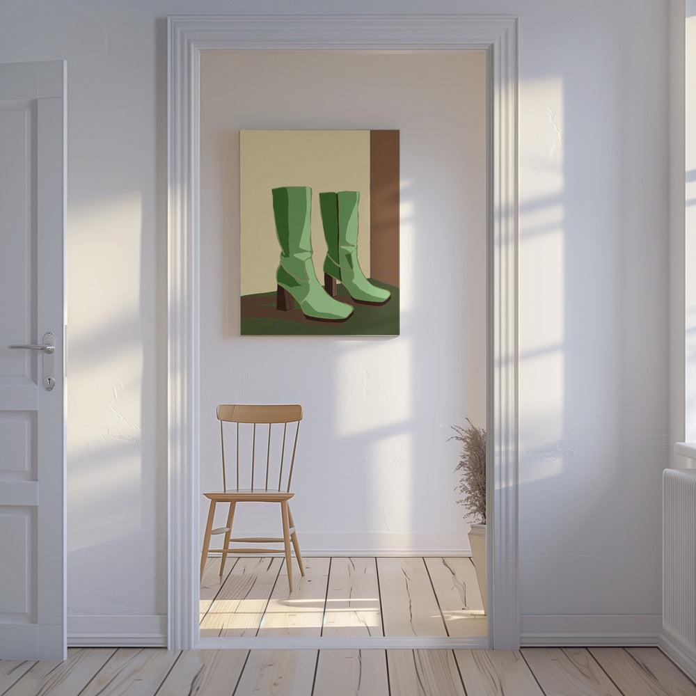 Zielone buty | Wydruki na łótnie
