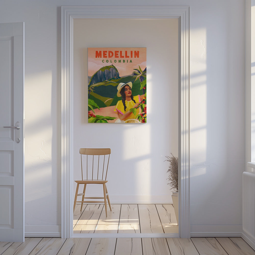 Rejser til Medellin, Colombia Plakater - Kunsttryk | Lærredsbilleder