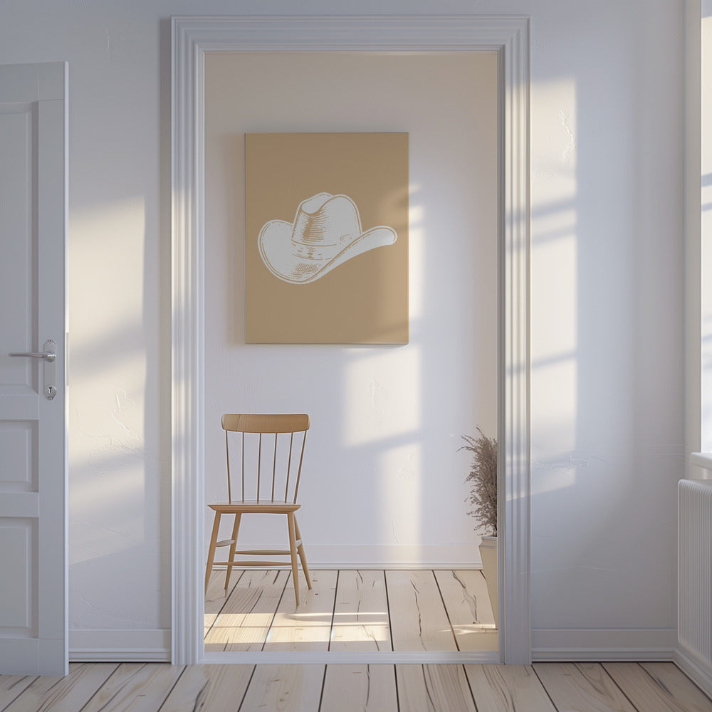 Chapeau de cowboy neutre | Tableaux sur Toile