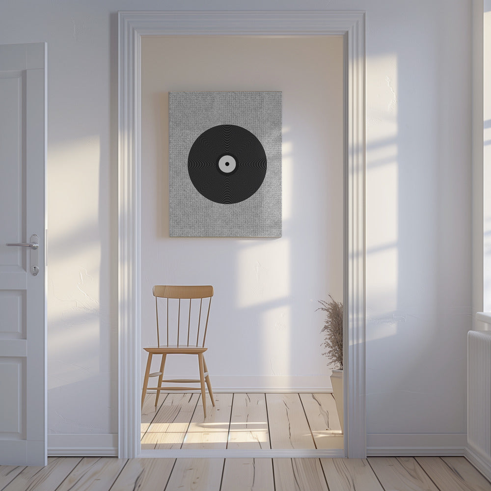 Konstverk av vinylskivor | Canvastavla