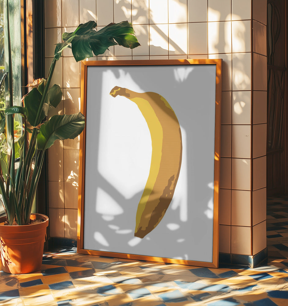 Enkelt banan | Plakater - Kunsttryk