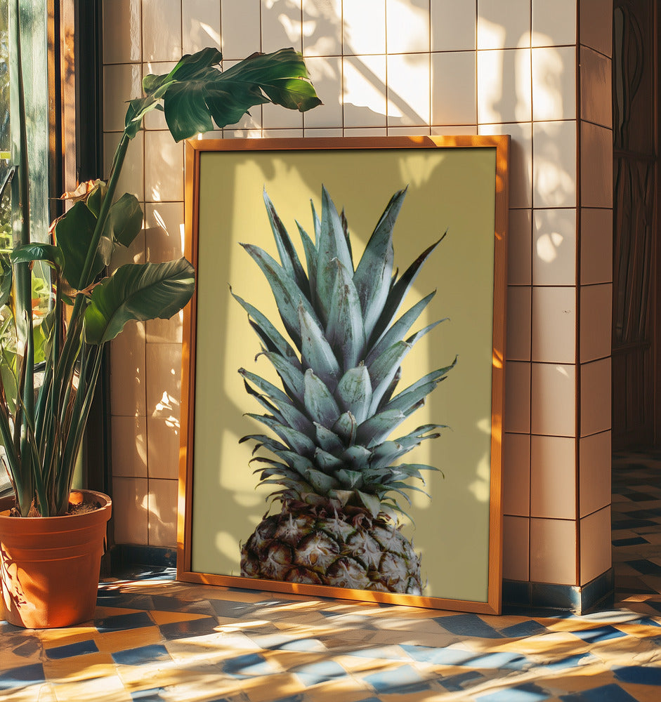 Ananas Gul 01 | Plakater - Kunsttryk