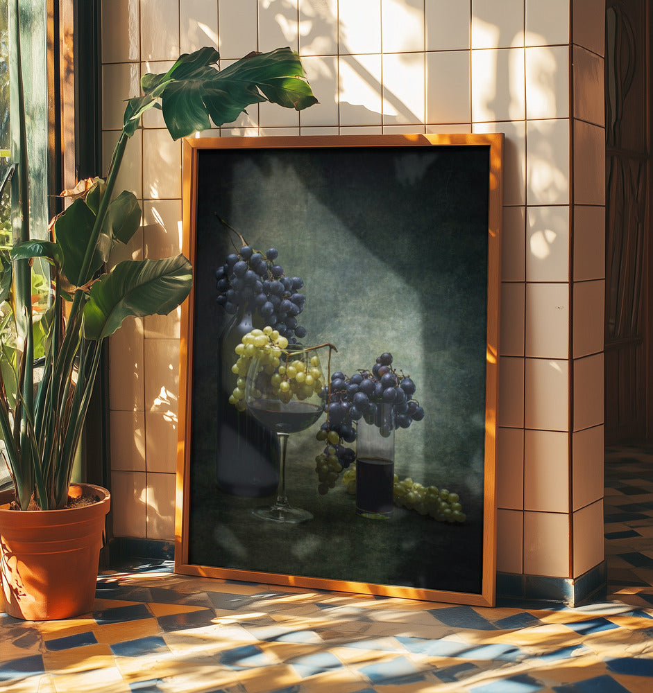 With grapes | Poster