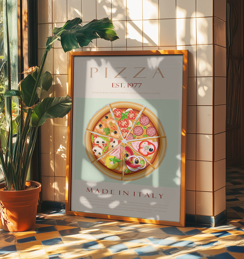 Pizza grundades 1977 | Affisch