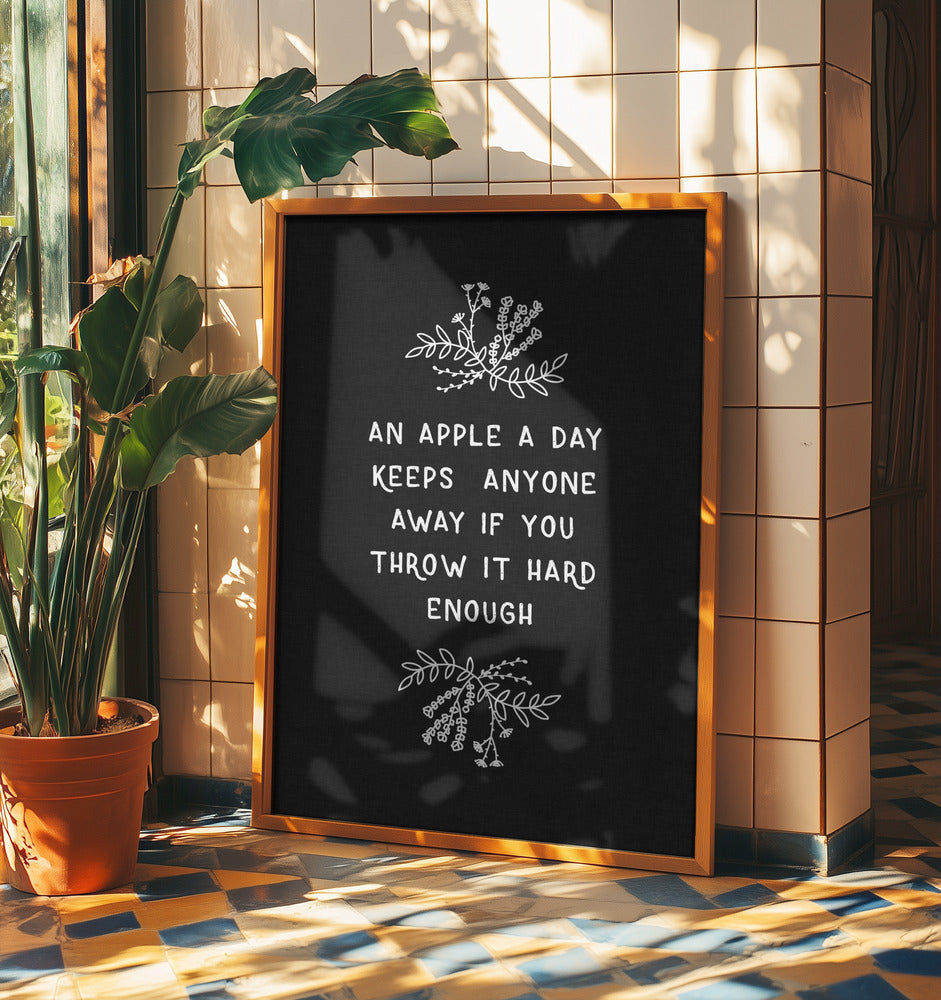 Ein Apfel am Tag | Poster - Kunstdruck