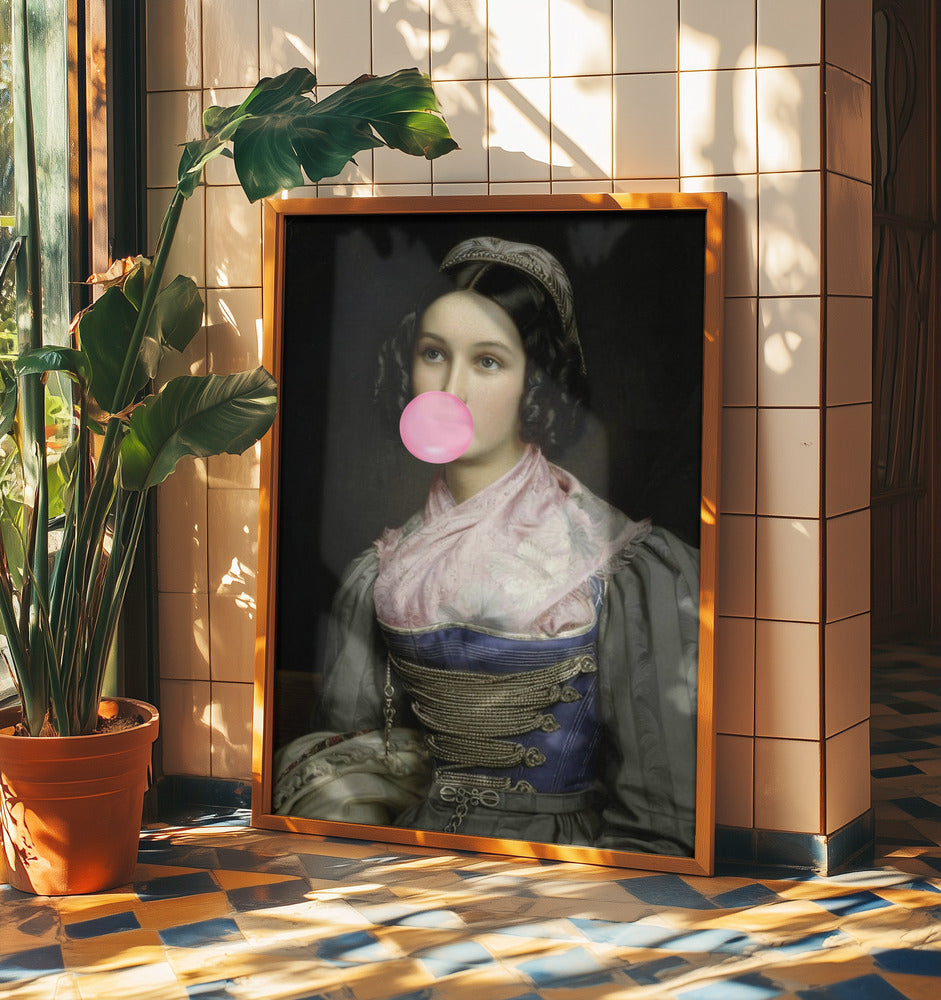 Bubble Gum Portrait | Poster