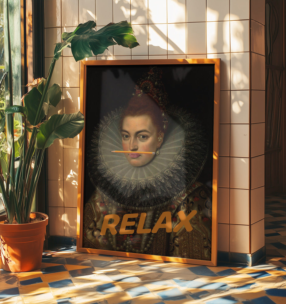 Relax Altered Oil Painting | Poster