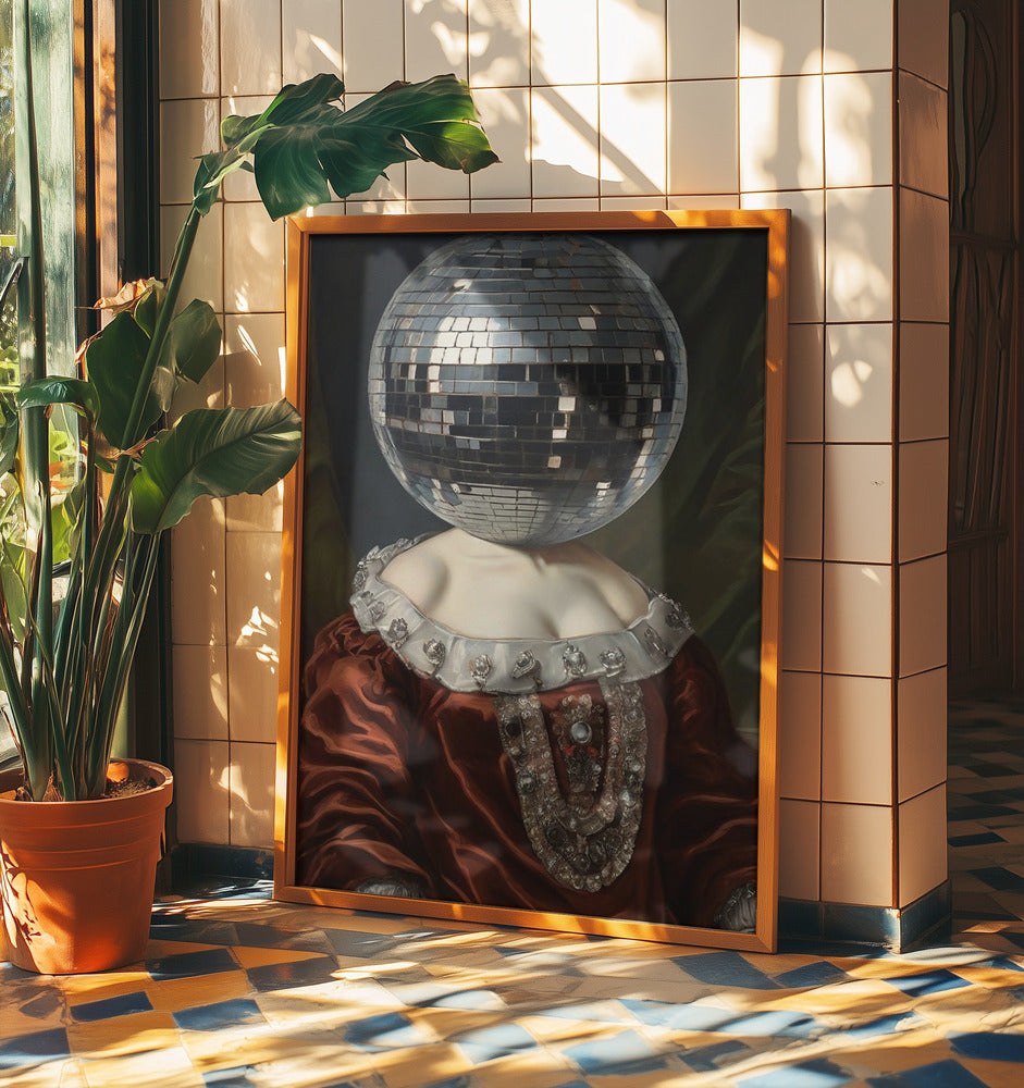 Antike Discokugel | Poster