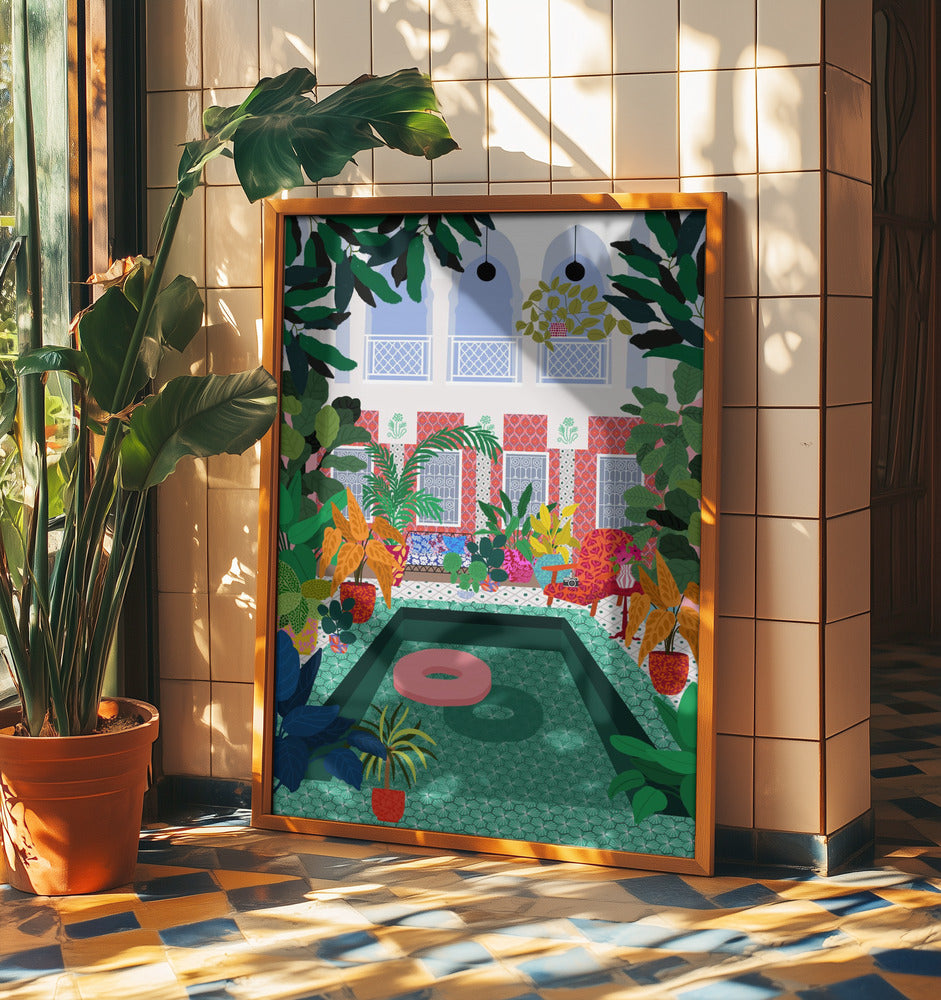 Enjoying the Pool | Poster