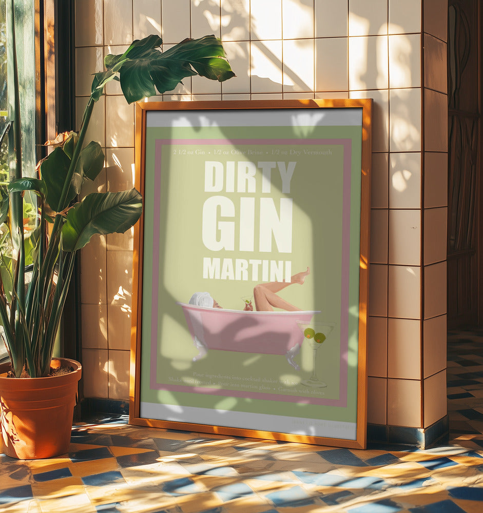 Jlr Cocktails - Dirty Gin Martini | Poster