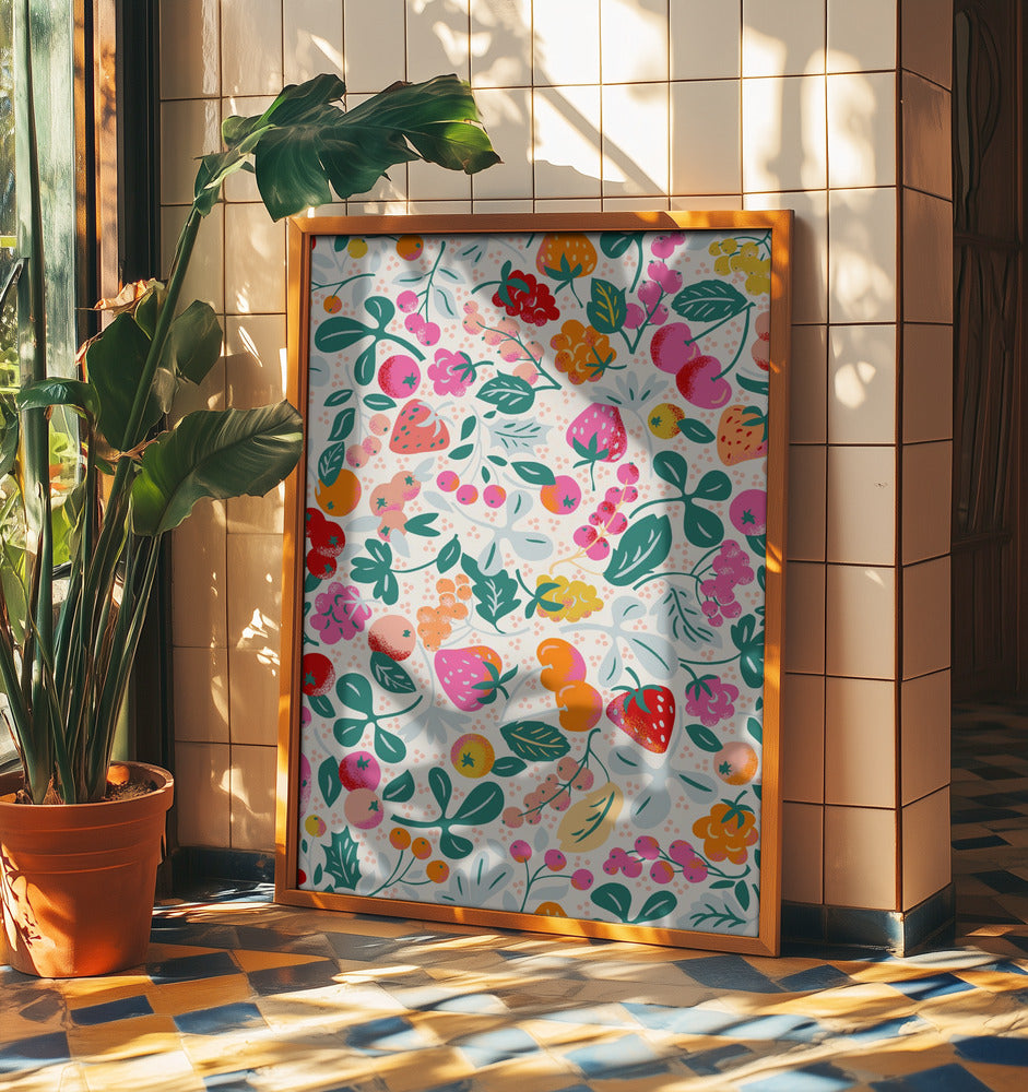 Fruity seamless pattern | Poster
