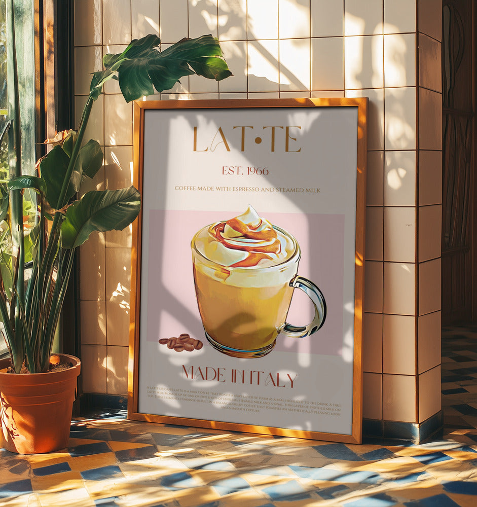 Krämig Latte Delight | Poster