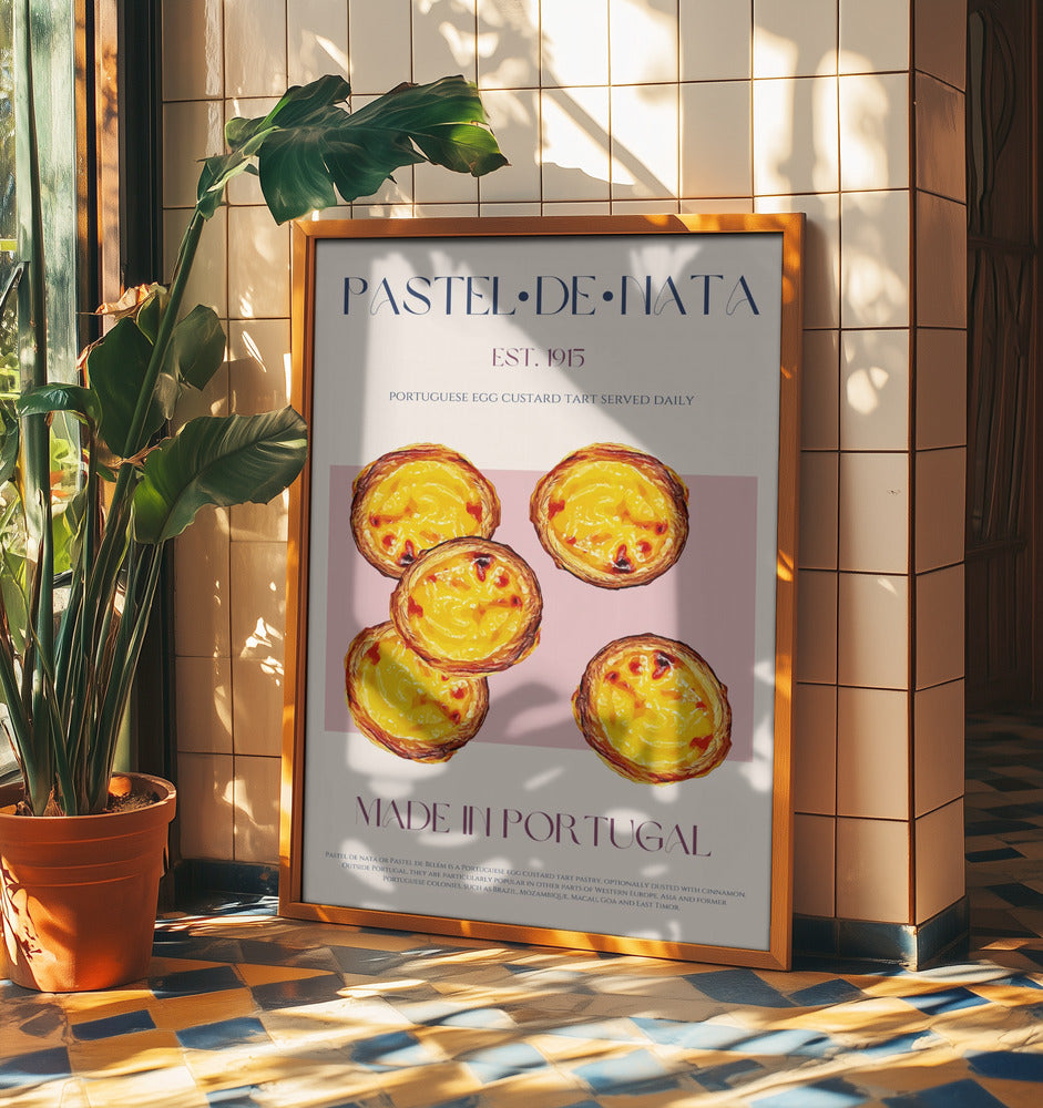 Traditionell portugisisk äggkrämstårta | Poster