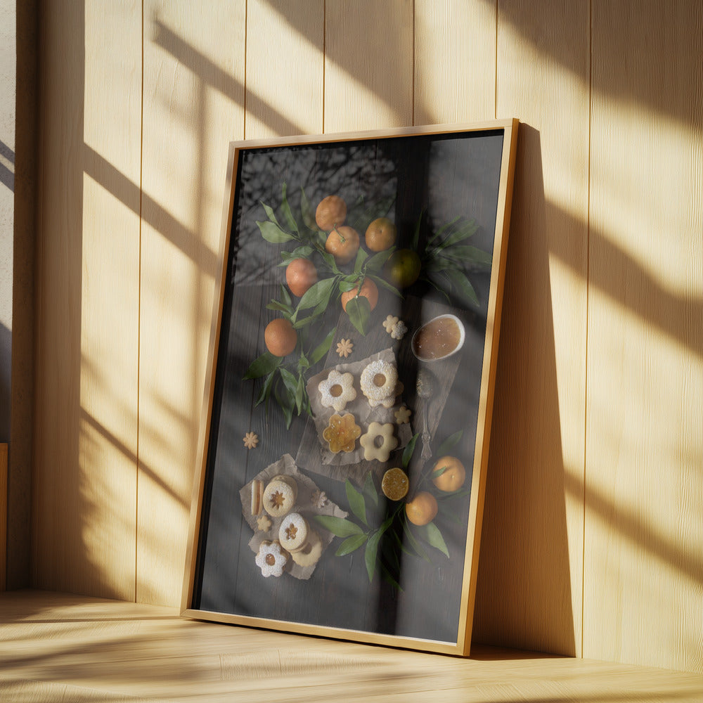 Mandarin Linzer Cookies | Plakater - Kunsttryk