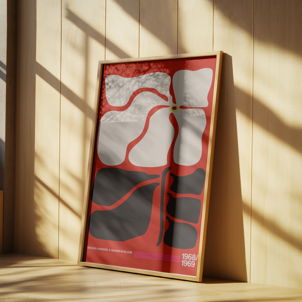 English Gardens Red | Poster