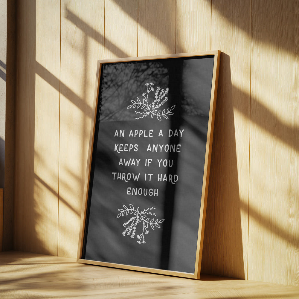 Ein Apfel am Tag | Poster - Kunstdruck