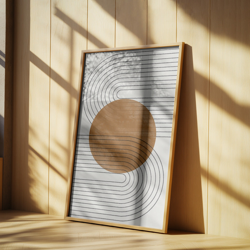 Beige and Brown Balance No.3 | Poster