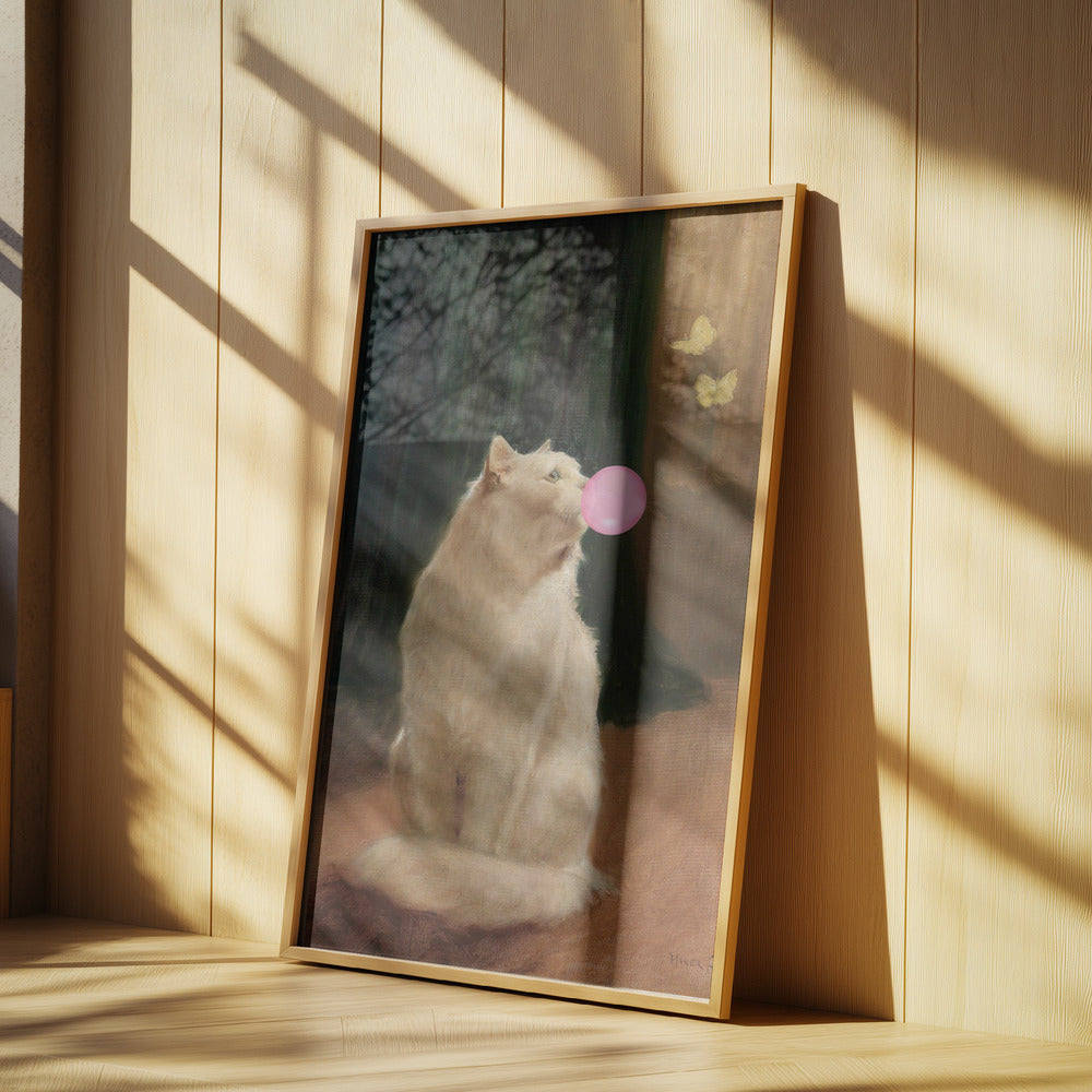 Bubble Gum and Cat | Poster