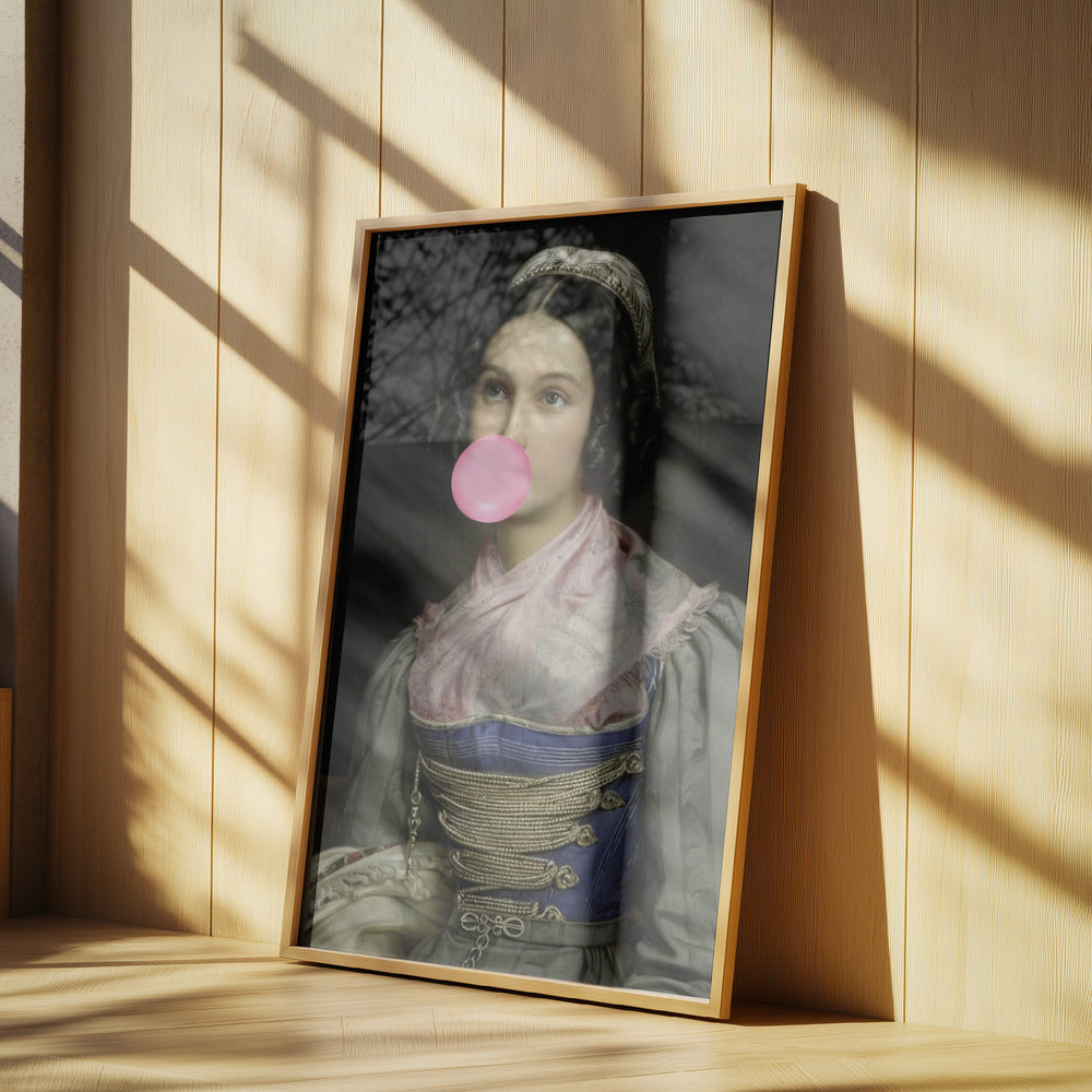 Bubble Gum Portrait | Poster