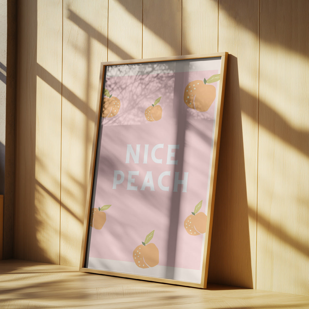 Schöner Pfirsich | Poster - Kunstdruck