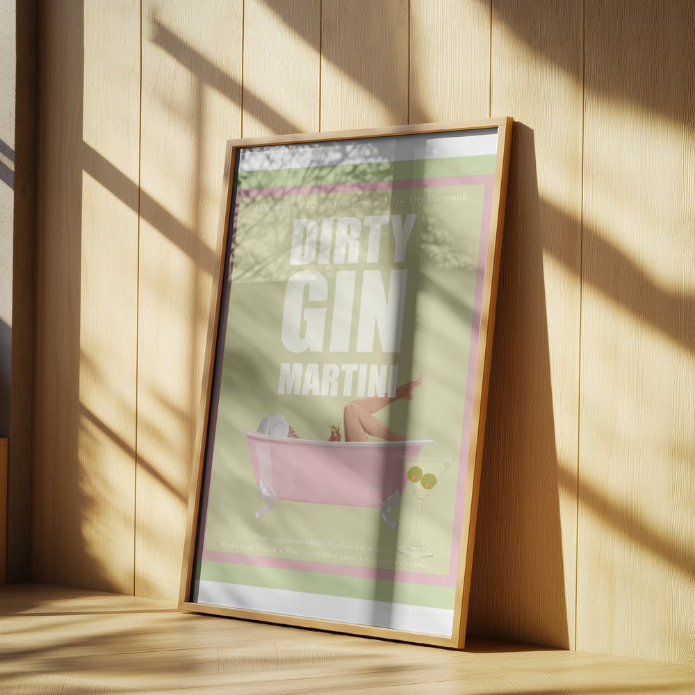 Jlr Cocktails - Dirty Gin Martini | Poster