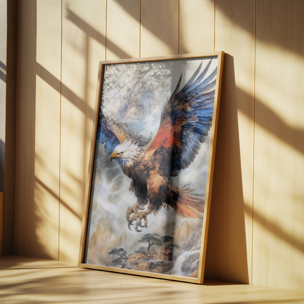 Eagle Bird Watercolor Animal Art | Poster