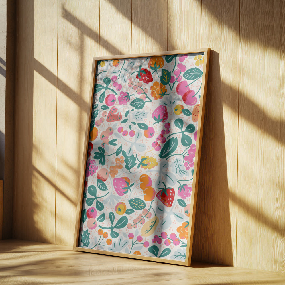 Fruity seamless pattern | Poster