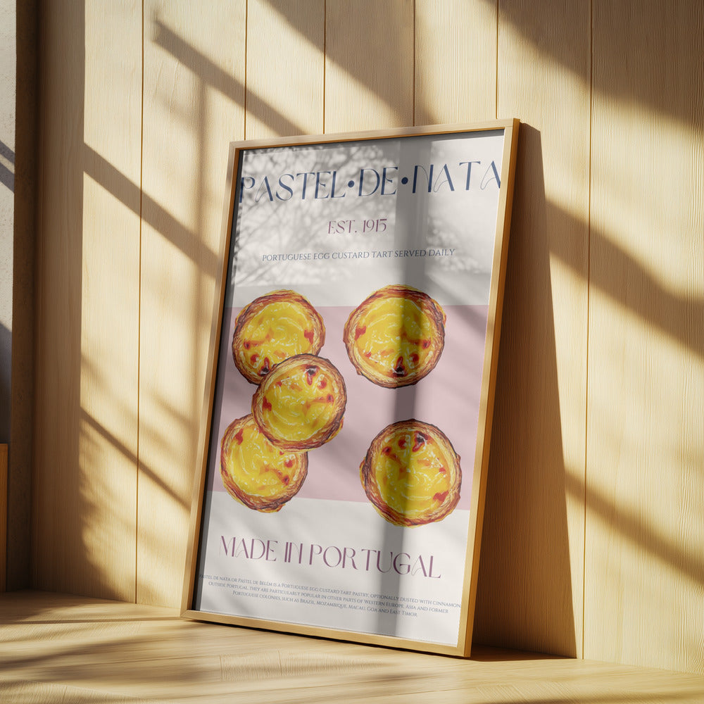 Traditionell portugisisk äggkrämstårta | Poster