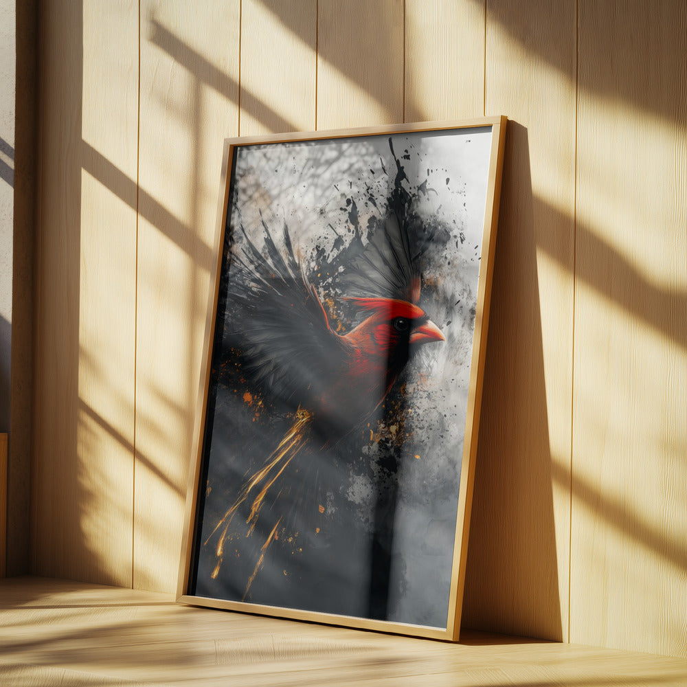 Red Cardinal Bird Art | Poster