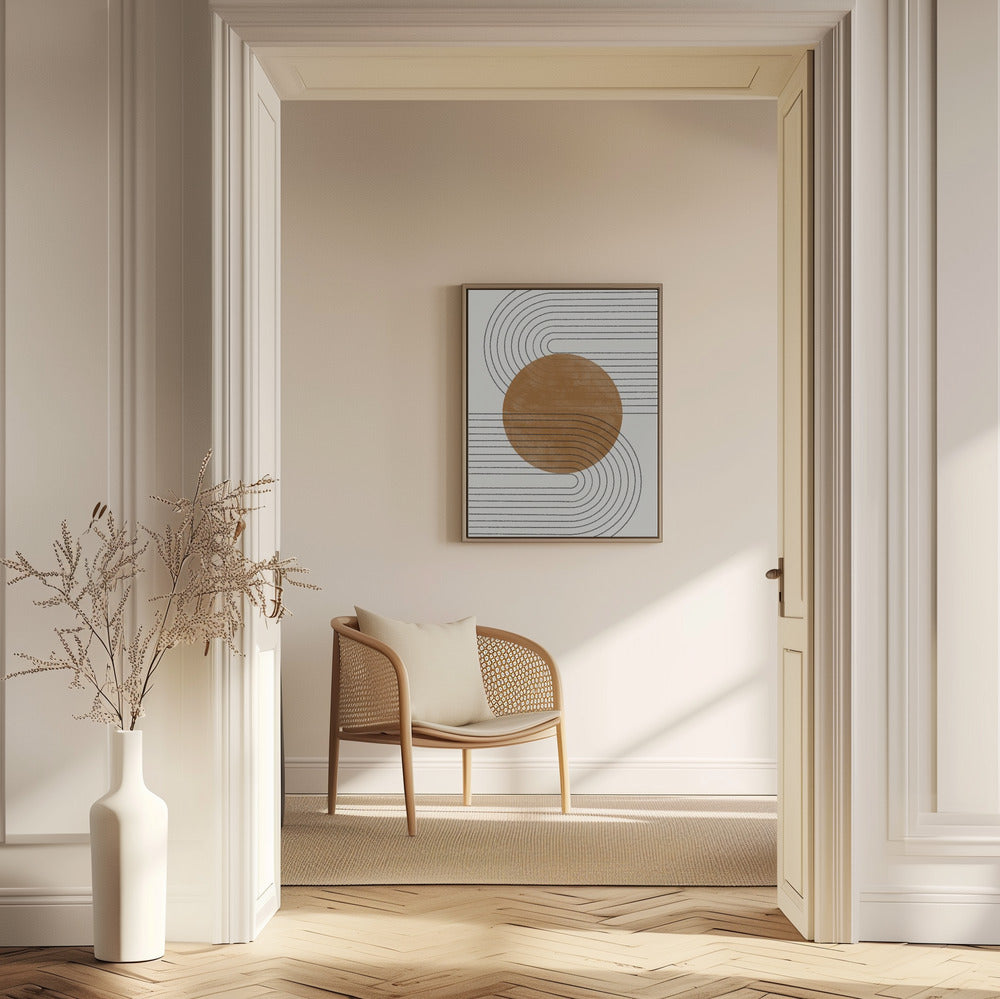 Beige and Brown Balance No.3 | Poster
